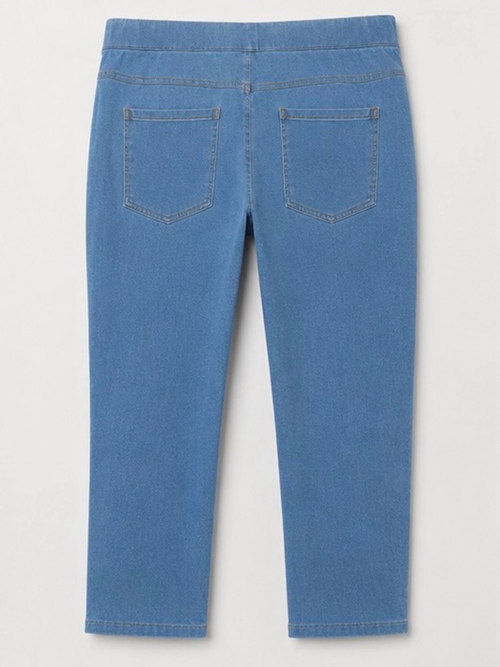 No Nonsense Women’s Mid Blue Stretch Jeggings - Elastic Waist Slim Fit